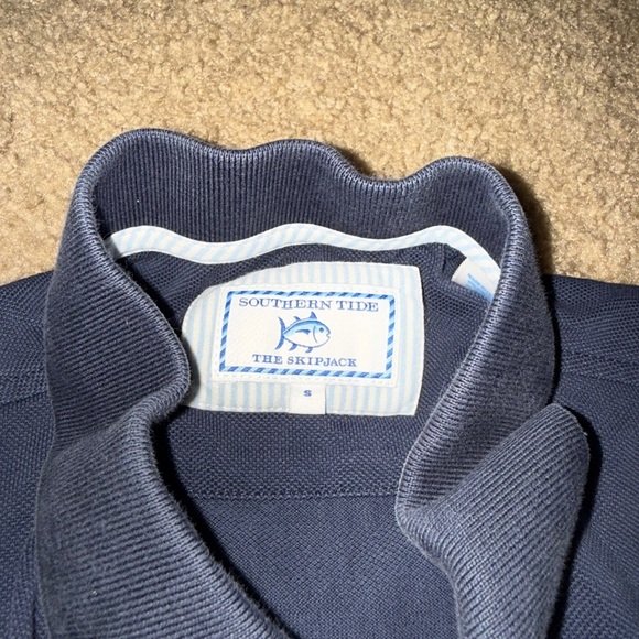Southern Tide Blue Polo Shirt Classic Style - Picture 3 of 6